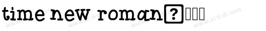 time new roman字体转换